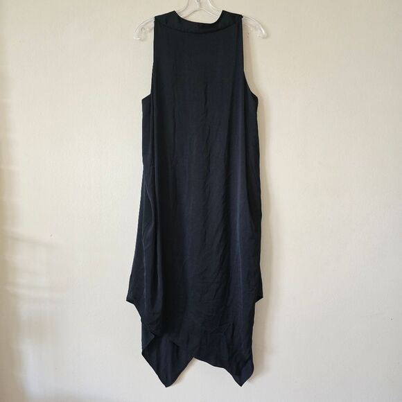 AllSaints Blaze Asymmetric Midi Dress | Black | Size US 4 / UK 8 / EU 36 - Picture 9 of 9